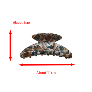 مشبك شعر فرنسي على شكل نصف قمر من حمض الخليك، أنيق بتصميم عتيق متدرج اللون، 11 سم، مشبك شعر عالي الجودة ذو طابع راقٍ - Product Image 6