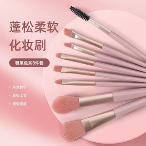 Speedfuse 8-Piece Makeup Brush Set Synthetic Bristles Portable Beauty Tools Foundation Blush Eyeshadow Brushes - Product Image 2