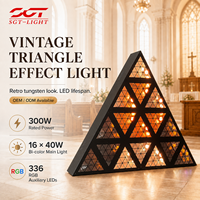 LED Dreieck Retro-Licht Bühnenlicht RGBW Pferderennen-Effekt Mosaik-Blitz Vintage-Performance DMX Drahtlose Steuerung für Kirchen