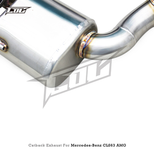 Silencieux d'échappement Boska Catback pour Mercedes-Benz CLS63 AMG W218 5.5T 2013-2017 Racing, en acier inoxydable poli de 1,5 mm - Product Image 4