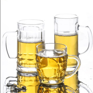 Juego de Jarras de Cerveza de Vidrio con Asa, Jarras de Cerveza Grandes de 16 oz para Congelador, Vasos para Beber, Vasos de 500 ml, Jarras de <span class=keywords><strong>Pub</strong></span> - Product Image 3
