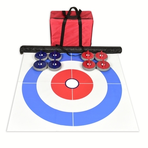 <span class=keywords><strong>Jeu</strong></span> <span class=keywords><strong>de</strong></span> <span class=keywords><strong>curling</strong></span> <span class=keywords><strong>de</strong></span> sol 17 cm, lot <span class=keywords><strong>de</strong></span> 8, pour sports d'intérieur et jeux familiaux – Meilleures ventes - Product Image 1