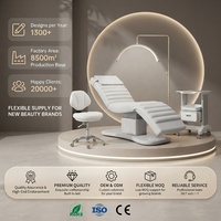 Table de massage électrique professionnelle réglable en mousse à mémoire de forme chauffante pour soins du visage et spa