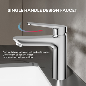 Grifo de Lavabo JOMOO de Alta Calidad <span class=keywords><strong>H2</strong></span>, Monomando, Monotroquel, Cromado, Grifo Mezclador para Baño, Ahorrador de Agua con Burbujeador - Product Image 3