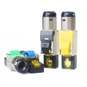 Cat6a Cat7 Cat8 FTP <span class=keywords><strong>Prise</strong></span> modulaire sans outil Connecteur <span class=keywords><strong>RJ45</strong></span> <span class=keywords><strong>Prise</strong></span> sans outil Terminaison modulaire en alliage de zinc - Product Image 4