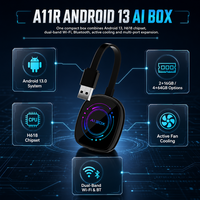 H618 Android CarPlay AI Box mit Aktiver Lüfterkühlung, Adaptiver Displayauflösung, Dual-Band WLAN und Bluetooth