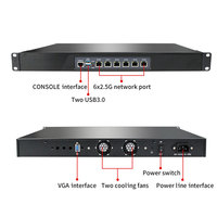 OEM 基本型 6Lan I3-1115G4 I7-1165G7 I5-12450H I7-13620H 第 11 代 第 12 代 第 13 代 Pfsense Mikrotik Vyos 1U 机架式防火墙路由器