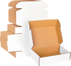Fabrika ekspres mailler nakliye paketi teslimat kutusu Mini oluklu karton nakliye kutuları ile özel Logo