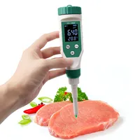 الرقمية بلوتوث مقياس درجة الحموضة الغذاء الحموضة متر مع الخلفية شاشة الكريستال السائل و ATC ل حمي ، الجبن ، العجين