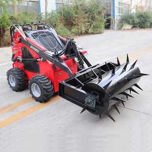 Mini-chargeuse sur pneus Kubota avec moteur EPA, pompe hydraulique, roulement de moteur, chargeuse sur roues multifonctionnelle pour la ferme, Soamte, garantie de 2 ans - Product Image 5