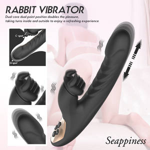 10 frekans titreşimli <span class=keywords><strong>3</strong></span> teleskopik modları yetişkin seks oyuncak vajina klitoris 2 In 1 zevk artırmak vibratör seks oyuncakları - Product Image 2