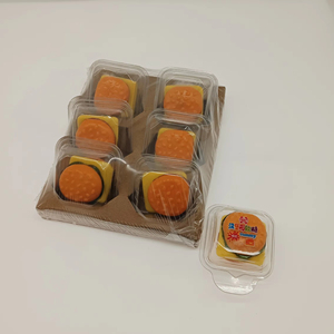 Bonbons gélifiés XXL en forme de hamburger, <span class=keywords><strong>halal</strong></span>, à la gélatine et à la pectine, avec centre fourré à la confiture - Product Image 3
