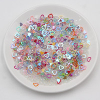 500G Gemengde Hars Ambachten Kleurrijke Glazen Bubbel Ronde Kralen Glitter Hartjes Pailletten & Confetti Voor Diy Slijm Vulling & Andere Ambachten
