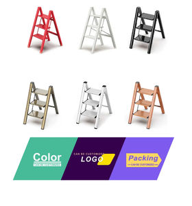 <span class=keywords><strong>Escabeau</strong></span> compact pliable à 3 marches pour la maison, échelle pliante légère et robuste avec certificat EN131 - Product Image 6