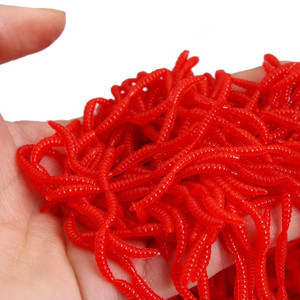 ओआरजेडी थोक लाल बायोनिक सिमुलेशन ब्लडवर्म केंचुआ 0.23 ग्राम/4 सेमी प्लास्टिक मैगगोट्स नरम चारा मछली पकड़ने का लालच - Product Image 3