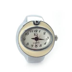 Anillo de reloj de cuarzo <span class=keywords><strong>el</strong></span>ástico ajustable Digital blanco púrpura rojo D-Evil Eye para hombres y mujeres - Product Image 4