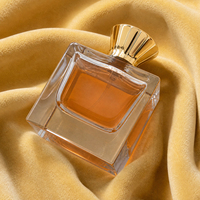 Flacon de parfum carré en verre à base épaisse de 30 ml, 50 ml, 100 ml, avec bouchon Zamac et boîte de logo, emballage de parfum – Vente en gros à chaud