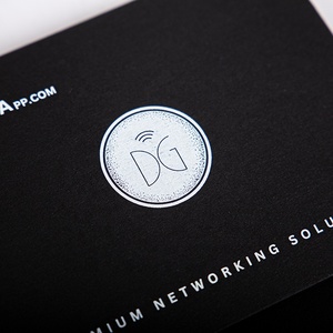 Thẻ màu đen giấy phong bì in màu văn bản vàng lá Logo gấp chủ thẻ tín dụng bao bì phong bì hộp - Product Image 5