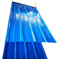Matériaux de construction métalliques PPGI de calibre 24, tôle d'acier ondulée colorée, tôle de toiture en fer galvanisé, tôle de toiture ondulée