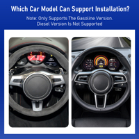 Pantalla Digital para Tablero de Auto de 12.3 Pulgadas con Sistema Linux, Velocímetro Actualizado para Porsche 987 2005-2012, Pantalla LCD, Panel Virtual