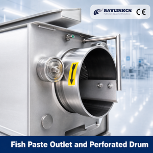 Separatore Carne-Lische Industriale per <span class=keywords><strong>Pesce</strong></span> Acciaio Inox Alimentare Nastro Pressore in Gomma Produzione di Polpette di <span class=keywords><strong>Pesce</strong></span> - Product Image 5