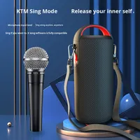 2025 Portable pour haut-parleur Bluetooth LED Mini caisson de basses sans fil étanche maison KTV grand Volume fente pour carte pour les fêtes WIFI