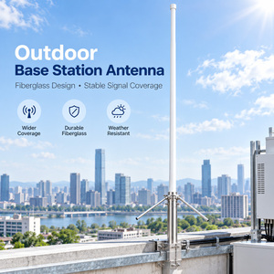 Antenne extérieure de station de base en fibre de verre et acier inoxydable BC100 134-174 MHz VHF 1,7 m 4,5 dBi pour répéteur radio - Product Image 3