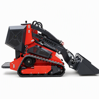 Penjualan Panas Mesin Penggerak Tanah Mini Skid Steer Loader Diesel Cina Dengan Bucket