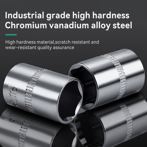 <span class=keywords><strong>Set</strong></span> di 10 Chiavi a Bussola da 1/4 di Pollice, Metriche e SAE, in Acciaio al Cromo Vanadio per Riparazioni Auto - Product Image 4