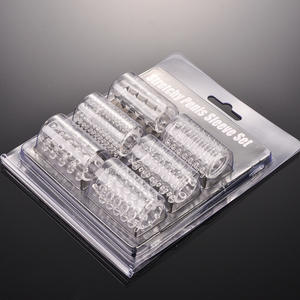 6 pezzi manica del pene Set anello del cazzo della manica delle dita coppia <span class=keywords><strong>sesso</strong></span> Condom <span class=keywords><strong>maschile</strong></span> Sex Toy prodotti del <span class=keywords><strong>sesso</strong></span> - Product Image 2