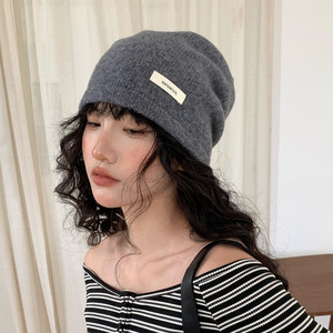 <span class=keywords><strong>Gorro</strong></span> de Punto de <span class=keywords><strong>Lana</strong></span> <span class=keywords><strong>100</strong></span>% Pura para Hombre y Mujer, Estilo Informal, para Primavera y Otoño, Color Sólido, Fabricante de Gorros Personalizados - Product Image 3