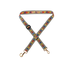 Sangle de téléphone portable Z 2-2,5 cm, colorée, brodée, à porter en bandoulière avec crochets métalliques pour femmes - Product Image 1