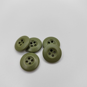 Nhà Máy Bán Buôn Chất Lượng Cao Vòng 4-Lỗ Phẳng Màu Đen Màu Xanh Lá Cây Nhựa Nút Cho Ngụy Trang Quần Áo ABS Nhựa May Nút - Product Image 5