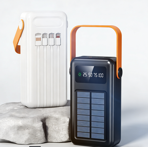 Caricabatterie Portatile 30000mAh Power Bank Solare per Telefoni Cellulari Doppia USB Grado <span class=keywords><strong>A</strong></span> <span class=keywords><strong>Powerbank</strong></span> Solare Ricarica Rapida 50000mAh - Product Image 1