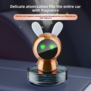 Difusor de Aromas Inteligente para Coche con Diseño de Conejo de Dibujos Animados, Luz de Siete Colores, Pulverización Automática, para Interiores del Hogar - Product Image 3