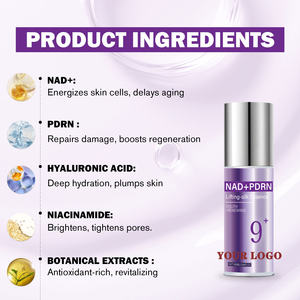 Siero Viso PDRN Niacinamide Personalizzato dal Produttore OEM/ODM 9+ NAD+ Essenza Lifting Illuminante Rassodante Siero Coreano per la Cura della Pelle del Viso - Product Image 5