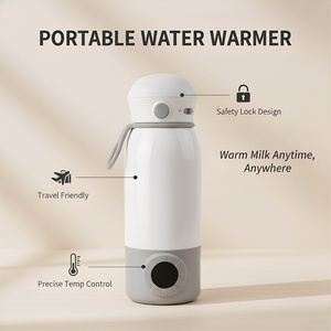 เครื่องอุ่นขวดนมพกพา Electricomini สแตนเลส ซิลิโคน ไร้สาย ชาร์จ USB ได้ ความจุ 500 มล. รักษาอุณหภูมิคงที่สำหรับเด็ก - Product Image 2