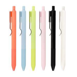 AIHAO vendita calda plastica 6 colori scuola uso durevole metallo nastro Clip creativo sublimazione retrattile Gelns penne a inchiostro - Product Image 2