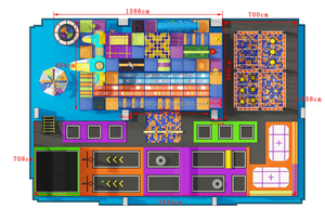 Bản vẽ thiết kế độc quyền tùy chỉnh thiết bị thương mại trong nhà công viên <span class=keywords><strong>Trampoline</strong></span> - Product Image 3
