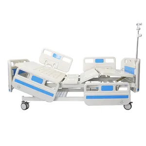 Diskon besar produk 2 engkol dua fungsi medis tempat tidur manual rumah sakit untuk dijual dengan Abs kepala tempat tidur dan papan kaki