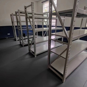 Unidade de Prateleiras Industriais Multiuso, Durável, Ecológica e Impermeável, Rack de Armazenamento Metálico para Garagem, Escritório e Armazém - Product Image 5