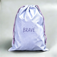 Sac de rangement souple non tissé à cordon, motif dessin animé simple, recyclable, unisexe, personnalisable pour produits de soin, baskets, gadgets de plage