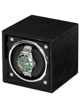 Schwarzer Single Automatic Watch Winder mit hoch glänzender Klavier farbe Luxus uhrbox für aufziehbare Herren uhr