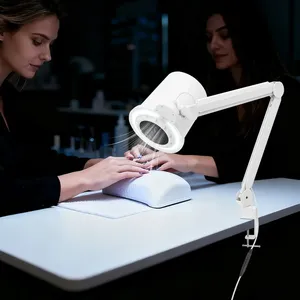 Collecteur de poussière pour ongles 55W 4300 tr/min 10 vitesses réglables avec lumière LED et filtre à cartouche pour salon de manucure, usage domestique et polissage des ongles - Product Image 2