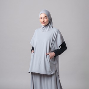 Voile instantané long de sport en gros pour femmes musulmanes, personnalisé, <span class=keywords><strong>anti</strong></span>-<span class=keywords><strong>UV</strong></span>, pour activités de plein air, sans manches - Product Image 3