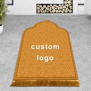 Tùy Chỉnh Giá Rẻ Cầu Nguyện Mat Chống Trượt Dễ Dàng Lưu Trữ Có Thể Gập Lại Nổi Hồi Giáo Hồi Giáo Hồi Giáo Jacquard Thảm Cầu Nguyện Cho Các Cặp Vợ Chồng Với Tua - Product Image 2