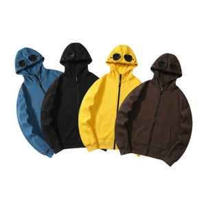 Fournisseur de premier plan, sweat-shirt unisexe à capuche oversize à fermeture éclair, en coton français lourd 400 g/m², uni, sans motif, à épaules tombantes - Product Image 1