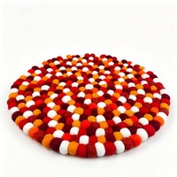 Coussin de siège artisanal en feutre de laine importé, écologique, respirant, antibactérien, pour une assise saine