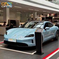 Film de protection automobile PET Crystal Frozen Blue Gloss, vinyle auto-adhésif, sans résidus, amovible, couleur bleu glace, film de changement de couleur pour carrosserie automobile