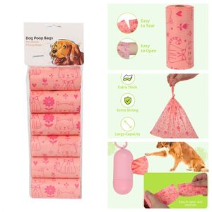 OEM Thckened Premium Quality <b>Compostable</b> Tough Tear Resistant and Eco Safe Dog Poop Bags for Walks - Product Image 3